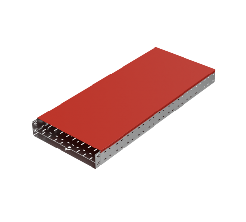 Крышка лотка 500х1,0 L3000 мм "ПЛЮС" HD  KLplus500-1.0-3000 HD   КМ-профиль