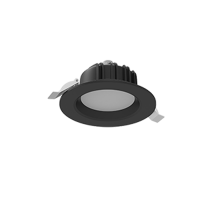 Cветильник светодиодный Downlight круглый встраиваемый 120*65 мм 11W 3000K IP54 RAL9005 черный муар  V1-R0-T0011-10000-4401130  VARTON