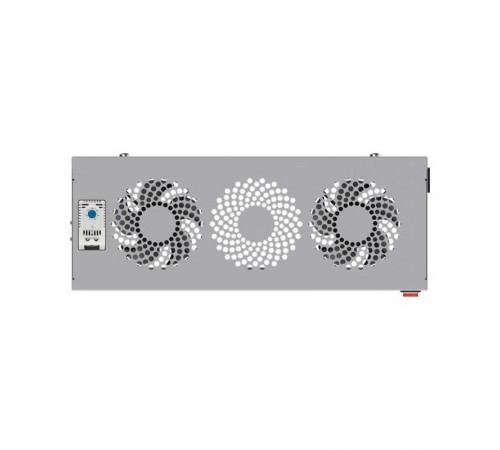 Блок охлаждения TERACOM PRO 2 вентилятора с выключателем и термостатом NO серый  TRP-FN-21TNO-GR  EKF