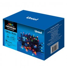 Гирлянда светодиодная  с контроллером  ULD-S1000-120/DBA MULTI IP67   10м. 120 диодов. мультиколор. шнур черный.  UL-00005263  Uniel