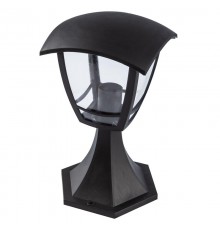 Светильник садово-парковый 4-гранный черный напольный 29см E27 IP44(У1) НТУ 07-40-001 "Валенсия" (8/  Б0051189  ЭРА