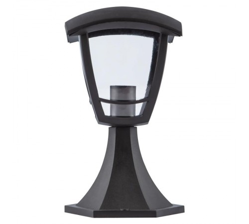 Светильник садово-парковый 4-гранный черный напольный 29см E27 IP44(У1) НТУ 07-40-001 "Валенсия" (8/  Б0051189  ЭРА