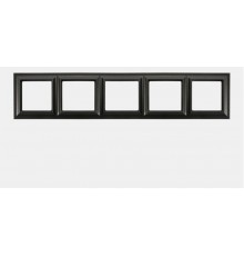 Рамка 5-постов; Eco Profi  Standart; термопласт; антрацит  EPS485AN  Jung