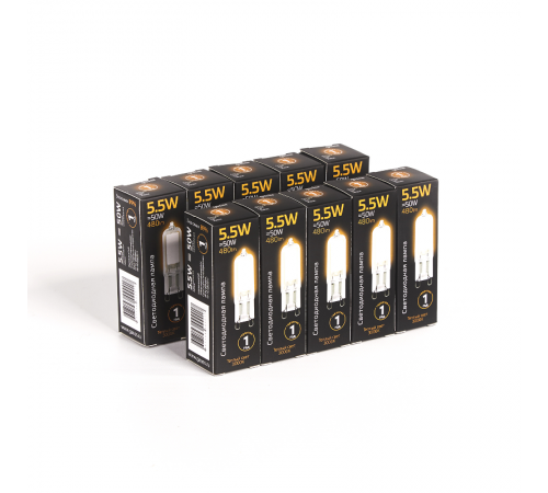 Лампа светодиодная Black LED G9 AC220-240V 5.5W 480lm 3000K Glass  107809105  Gauss