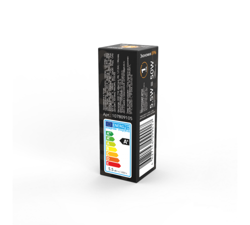 Лампа светодиодная Black LED G9 AC220-240V 5.5W 480lm 3000K Glass  107809105  Gauss