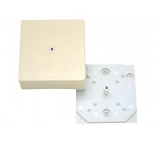 Коробка распределительная 75х75х30 без клеммника, слоновая кость  КРК2702 02-01-И  HEGEL