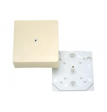 Коробка распределительная 75х75х30 без клеммника, слоновая кость  КРК2702 02-01  HEGEL