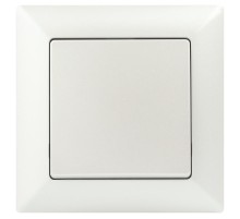 Выключатель Intro Solo 4-101-06 одноклавишный 10А-250В, IP20, СУ, перламутр  Б0053551  Intro