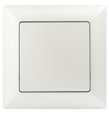 Выключатель Intro Solo 4-101-06 одноклавишный 10А-250В, IP20, СУ, перламутр  Б0053551  Intro