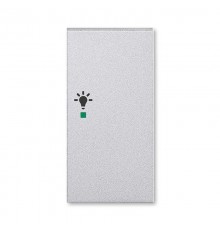 ABB Levit Серебро Клавиша 2-ая правая с символом освещения free@home  6220H-A02201 70  2CHH622201A4070  ABB