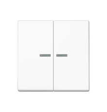 Клавиша для KNX кнопки, 2 группы, с окошком; термопласт; белый  A102KO5BFWW  Jung