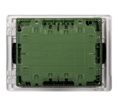 Practibox3 встраиваемый белая дверь 1х8м земля  401711  Legrand