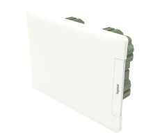 Practibox3 встраиваемый белая дверь 1х8м земля+нейтраль  401761  Legrand