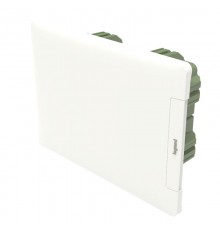 Practibox3 встраиваемый белая дверь 1х8м земля+нейтраль  401761  Legrand