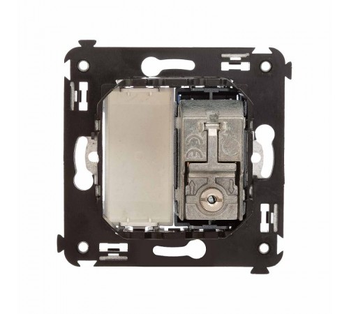 Розетка TV проходная в стену, "Avanti", "Закаленная сталь"  4404513  DKC