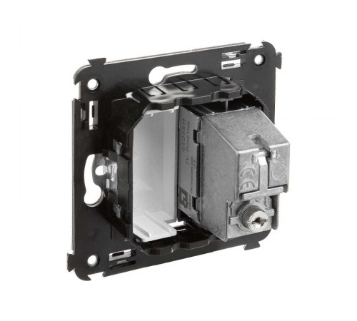 Розетка TV проходная в стену, "Avanti", "Закаленная сталь"  4404513  DKC