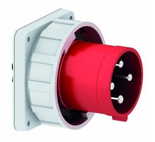 Вилка встраиваемая прямая 125A 4p(3р+PЕ) 6h 400V IP67 2861 120х120 I 2861-Bals I Bals