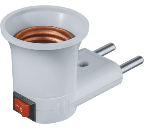 Патрон электрический NLA-S-E27 переходник с розетки на Е27  71992  Navigator