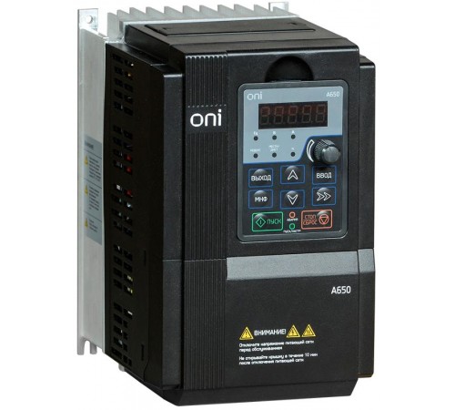 Преобразователь частоты A650 380В 3Ф 11kW 25А ONI  A650-33E11T  ONI