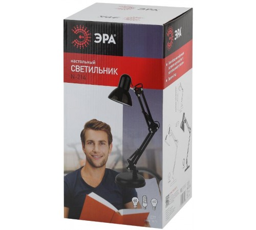 Светильник настольный под лампу N-214-E27-40W-W белый  Б0035069  ЭРА
