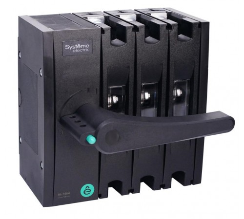 ВЫКЛ-РАЗЪЕДИНИТЕЛЬ SYSTEMEPACT SD160 3P 100A РУКОЯТКА СЛЕВА ФРОНТ_РУКОЯТКА ЗАКАЗЫВАЕТСЯ ОТДЕЛЬНО  SSD01603LF0100  SE