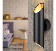 Светильник настенный  WL52 BK/GD 2*GU10 2*12Вт IP20 черный, золото  Б0061199  ЭРА