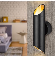 Светильник настенный  WL52 BK/GD 2*GU10 2*12Вт IP20 черный, золото  Б0061199  ЭРА