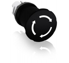 Кнопка MPET4-10B ГРИБОК черная (только корпус) 40мм отпускание поворотом  1SFA611523R1006  ABB