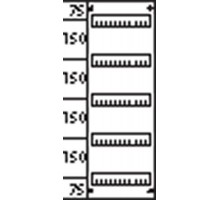 Пластрон глухой 1ряд/5 реек - 150мм  AG215  ABB