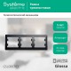 Glossa Антрацит Рамка 3-ая, горизонтальная  GSL000703  SE