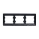 Glossa Антрацит Рамка 3-ая, горизонтальная  GSL000703  SE