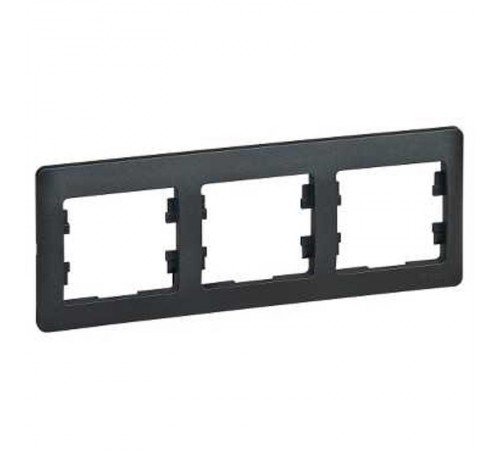 Glossa Антрацит Рамка 3-ая, горизонтальная  GSL000703  SE