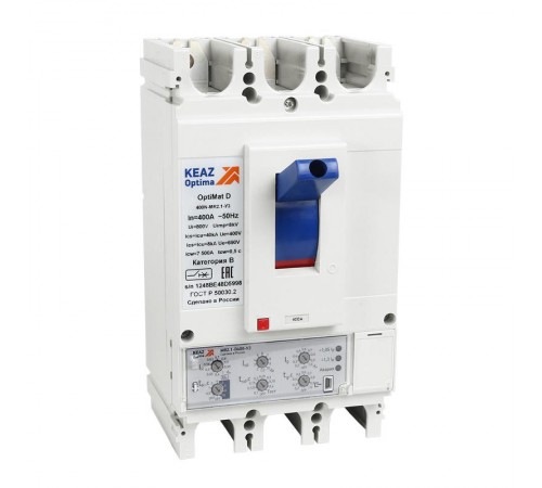 Выключатель автоматический OptiMat D400H-MR2.1-У3-РЕГ  353185  КЭАЗ