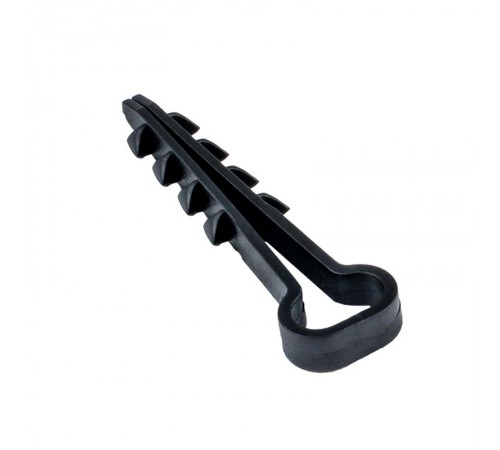 Дюбель-хомут (5х10 мм) для плоского кабеля черный (100 шт.) EKF PROxima  plc-cd1-5x10b  EKF