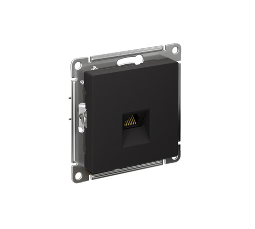 AtlasDesign Карбон Розетка компьютерная RJ45, кат. 6A, механизм  ATN001086  SE