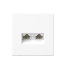 ArtGallery Лотос Розетка двойная компьютерная RJ45+RJ45, кат. 5е, механизм  GAL001385  SE