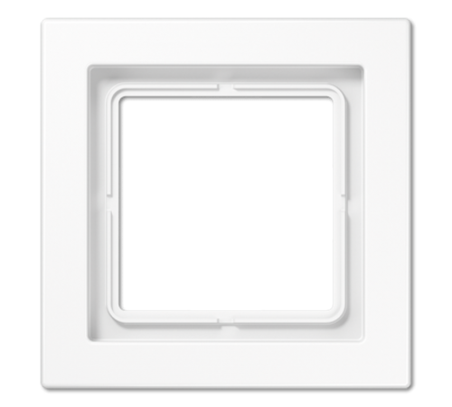 Рамка для вертикальной и горизонтальной установки, 1 пост; дюропласт; белый; LSDesign  LSD981WW  Jung