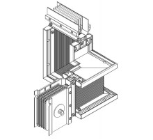 Секция Z лев. вверх 4000А Al 3L+N+PER НК IP55 тран. IEK  LB-4000A4-25-F-ZLU  IEK