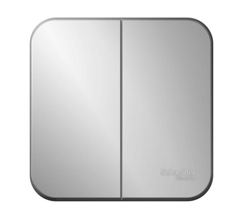 Blanca Алюминий О/У с изолирующей пластиной Выключатель 2-клавишный 10А, 250B  BLNVA105013  SE