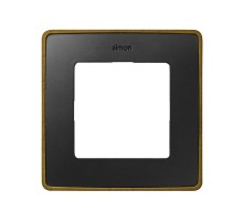 Simon 82 Рамка декоративная, 2 поста, Select, S82 Detail, графит-латунь  8201620-247  Simon