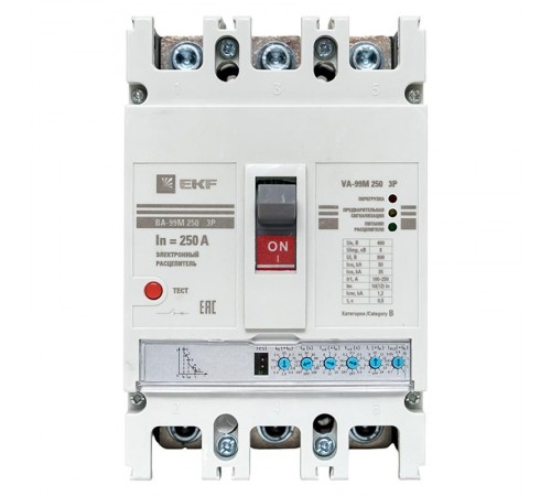 Выключатель автоматический ВА-99М  250/250А 3P 50кА с электронным расцепителем PROxima  mccb99-250-250me  EKF
