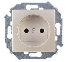 Simon 15 Шампань Розетка б/з, 16А 250В, винт. зажим  1591431-034  Simon