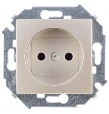 Simon 15 Шампань Розетка б/з, 16А 250В, винт. зажим  1591431-034  Simon