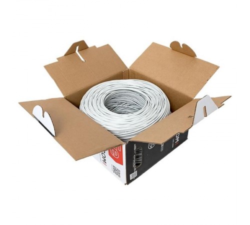 Кабель витая пара TERACOM PRO Cat.5E U/UTP 4 пары solid 24AWG цвет серый упак. 305м  TRP-5EUTP-04PVC-GY-IN3  EKF