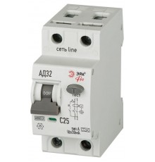АВДТ 6кА  PRO D326M2C25А30 АД-32 электромеханическое 1P+N C25 30мА тип А   Б0059076  ЭРА