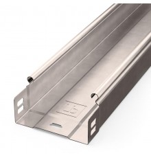 Лоток неперфорированный Стандарт INOX (AISI 409) 100х50х3000 (0,7 мм) (24 м/уп)  PR16.2389  Промрукав