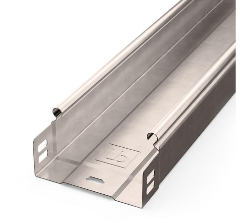 Лоток неперфорированный Стандарт INOX (AISI 409) 100х50х3000 (0,7 мм) (24 м/уп)  PR16.2389  Промрукав