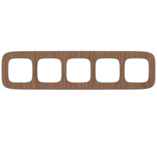 Valena ALLURE Орех Рамка 5-ая  754465  Legrand