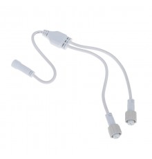 Разветвитель -Y для уличных гирлянд Professional (1 вход, 2 выхода) белый ПВХ  315-404  NEON-NIGHT