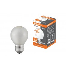 Лампа накаливания ЛОН  40Вт Е27 230В шар матовый  SQ0332-0006  TDM